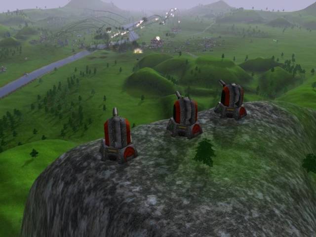  Vue du jeux lors d'une confrontation particulièrement destructrice