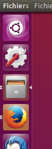 Le lanceur d'Unity sous Ubuntu 15.10