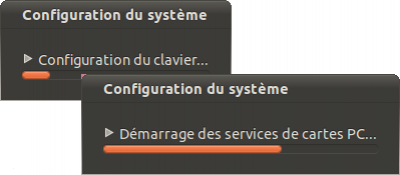 Ubuntu configure automatiquement les derniers paramètres.