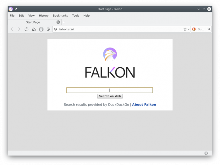 Falkon sous Debian testing (Buster) / Xfce
